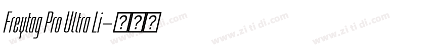 Freytag Pro Ultra Li字体转换